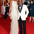 Maya Haile with Marcus Samuelsson, both in Ralph Lauren