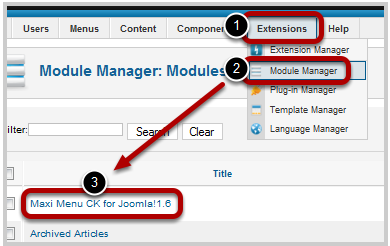 joomla下拉式選單設定教學