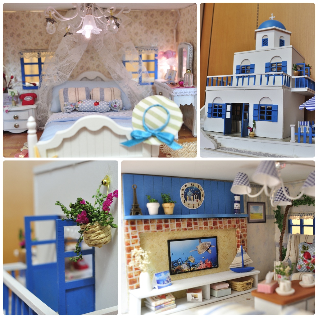 袖珍屋-甜蜜旅途、聖托里尼島(智趣屋) 袖珍屋-甜蜜旅途、聖托里尼島(智趣屋)