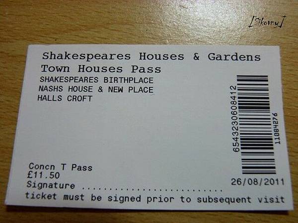 Shakespeare&#39;s pass