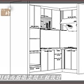 @廚具 廚具工廠直營 廚房設計500一字型-作品：台北市安和路張公館-三星韓國進口人造石+桶身木心板+櫻花牌二機  (4).jpg