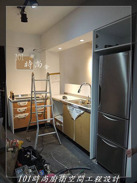 不銹鋼檯面廚具L型 作品-景美范公館(131).JPG