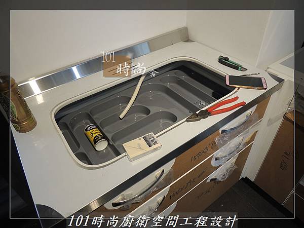 不銹鋼檯面廚具L型 作品-景美范公館(125).JPG