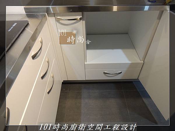 不銹鋼檯面廚具L型 作品-景美范公館(165).JPG