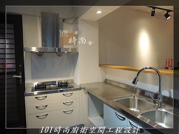 不銹鋼檯面廚具L型 作品-景美范公館(171).JPG