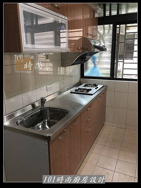 @不鏽鋼檯面廚房設計一字型作品-萬大路張公館(60).JPG
