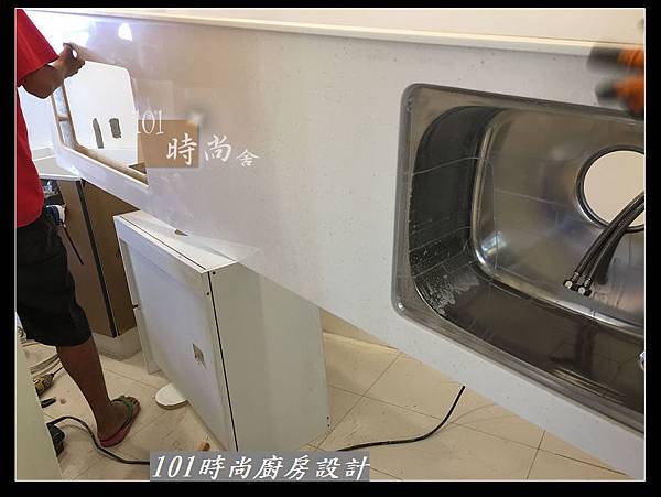 @一字廚房設計 廚具工廠直營 人造石檯面 L字型廚房設計作品-新北市新店徐公館(24).JPG