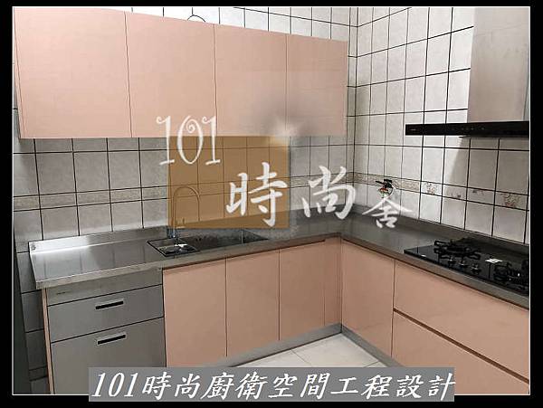 @不鏽鋼檯面工廠 達榮不鏽鋼檯面廚具-101時尚廚具 台北 八里 桃園 中壢 新竹 宜蘭 作品-鶯歌林公館(67)-5面結晶鋼烤門+櫻花二機+櫻花平面落地烘碗機(01).jpg