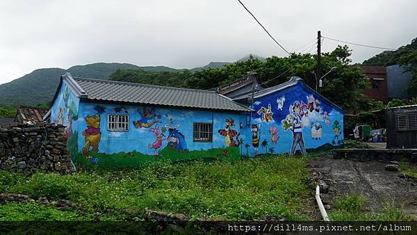 (卯澳村的彩繪小屋,這是一個寧靜的小漁村)