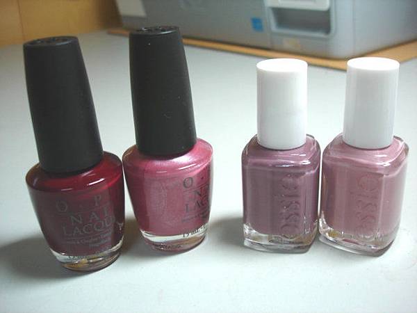 OPI的A34+OPI的H10+Essie610+Essie612