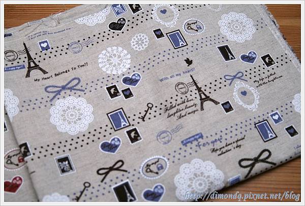 蝴蝶結鐵塔(棉麻)-粉紫