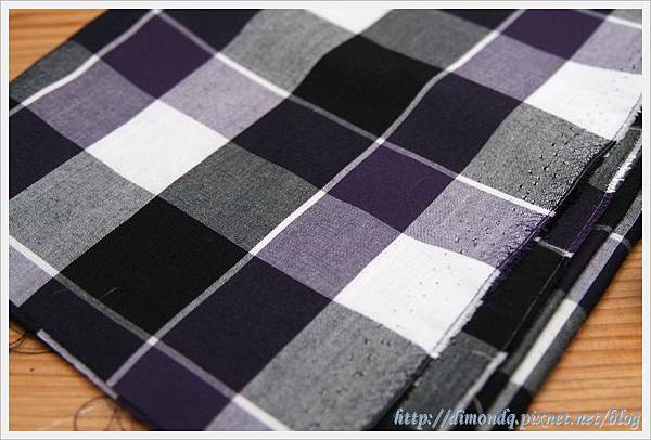 黑紫大格紋(棉布)