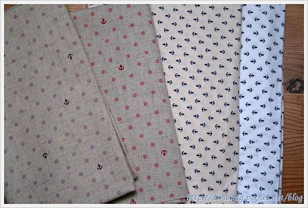 日本海軍風(左二棉麻、右二棉布)