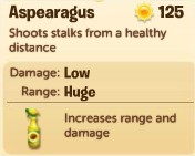 Plants vs. Zombies Adventures, Aspearagus