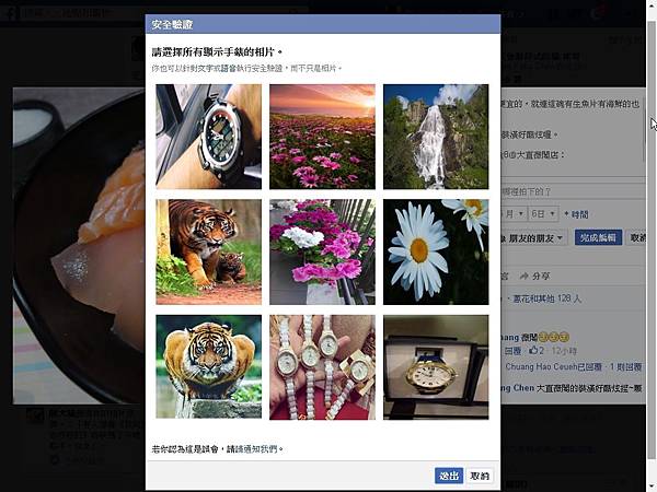 Facebook(臉書), 相片, 安全認證 Facebook(臉書), 相片, 安全認證