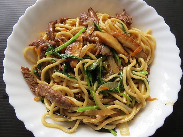 食譜, 沙茶牛肉炒麵 食譜, 沙茶牛肉炒麵
