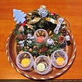 2015/11/29 自製 Adventkranz (降臨環)