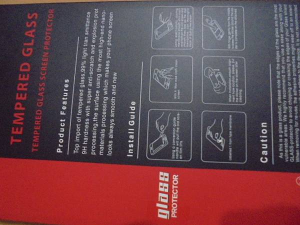 【防止刮傷】Tempered Glass鋼化玻璃9H保護貼