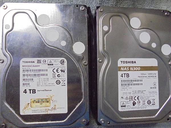 【逐一更換】TOSHIBA東芝4TB硬碟兩顆3.5吋裸碟裝