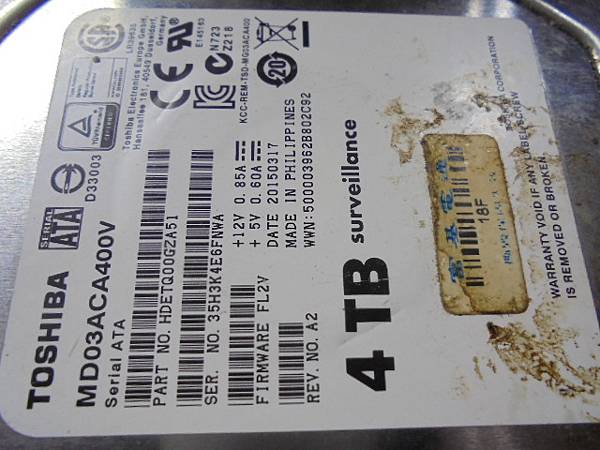 【讀取正確】TOSHIBA東芝4TB硬碟兩顆3.5吋裸碟裝