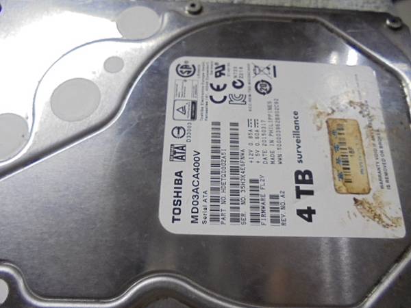 【讀取正確】TOSHIBA東芝4TB硬碟兩顆3.5吋裸碟裝