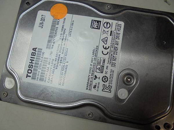 【三顆硬碟】TOSHIBA東芝1TB3.5吋7200轉裸碟
