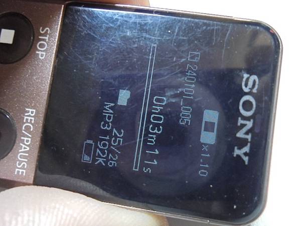 【拆殼判定】SONY索尼ICD-UX543F4GB錄音筆錄