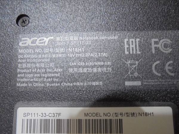 【送來安裝】acer宏碁Spin1 SP111-33-C37 【送來安裝】acer宏碁Spin1 SP111-33-C37