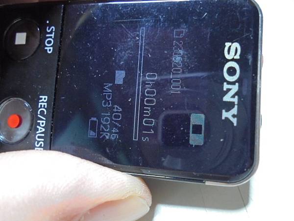 【宅配寄出】SONY索尼4GBICD-UX543F錄音筆先