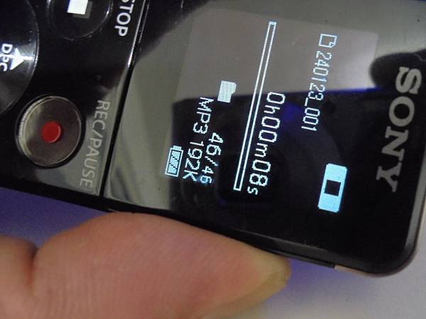 【傳輸正常】SONY索尼4GBICD-UX543F錄音筆先