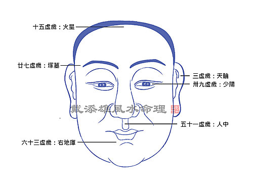 肖兔者女命凶痣面相图