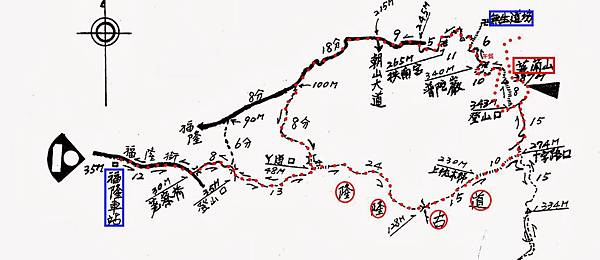 隆隆古道、荖蘭山、靈鳩山無生道場