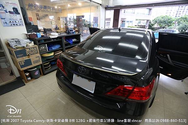 toyota camry 2007 桃園 聲安卓機 8核 8 128 延用原框 加前後行車 (5).JPG