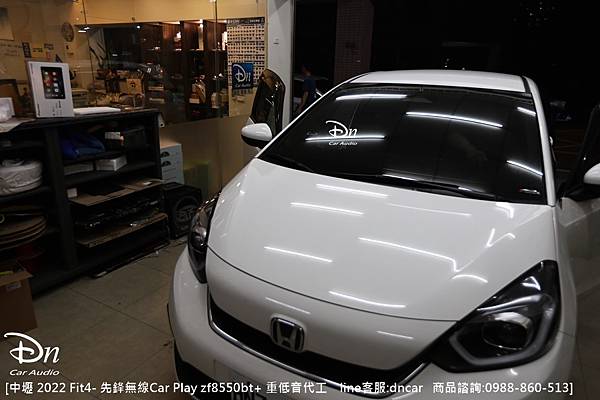 中壢 2022 HONDA Fit4 zf8550bt 重低音代工 (1).JPG