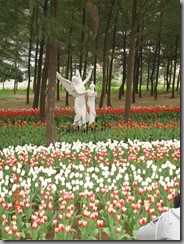 DSC00256葡京龍韻鬱金香花展裡的天使雕像