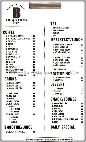 B coffee Lounge Saigon menu.jpg