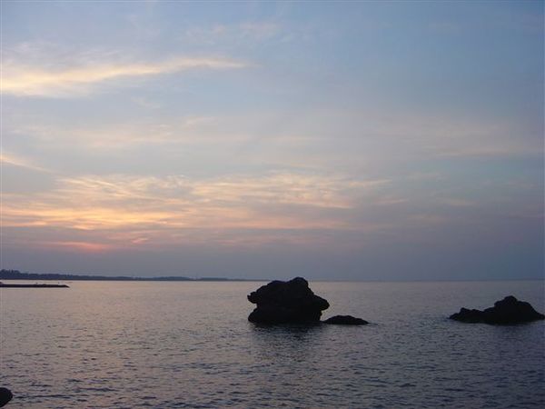 黃昏的海