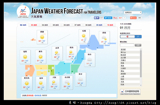 【日本旅遊】到日本旅遊必看的網站之一|穿衣服帶行李最佳參考|JAPAN WEATHER FORECAST FOR TRAVELERS