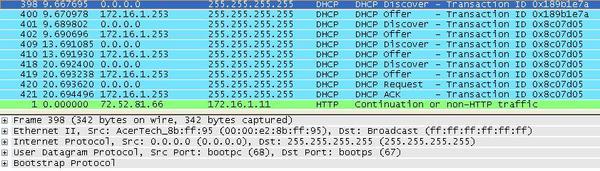 DHCP DISCOVER