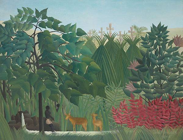 henri rousseau 瀑布