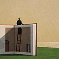 Quint Buchholz-Mann auf einer Leiter.bmp