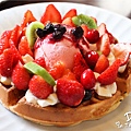 鹿早茶屋-草莓森林巧克力鬆餅