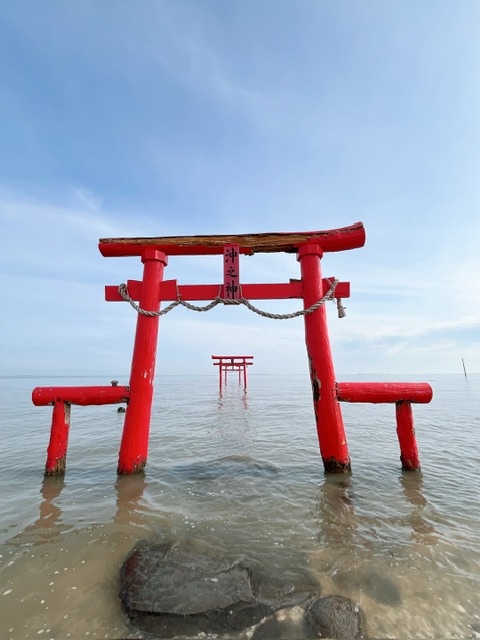 大魚神社の海中鳥居~日本佐賀租車自駕旅行~