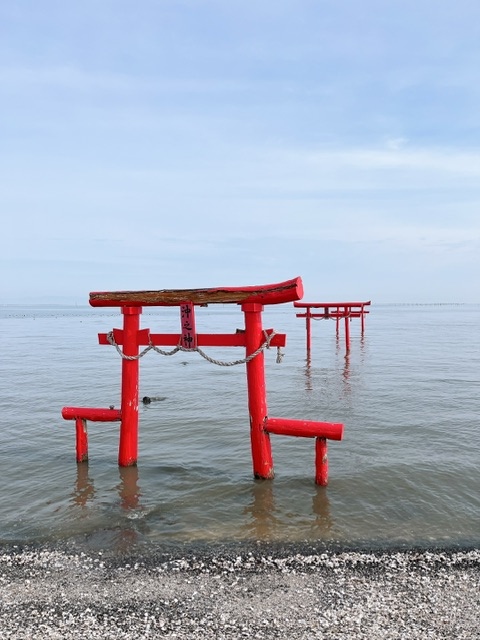 大魚神社の海中鳥居~日本佐賀租車自駕旅行~