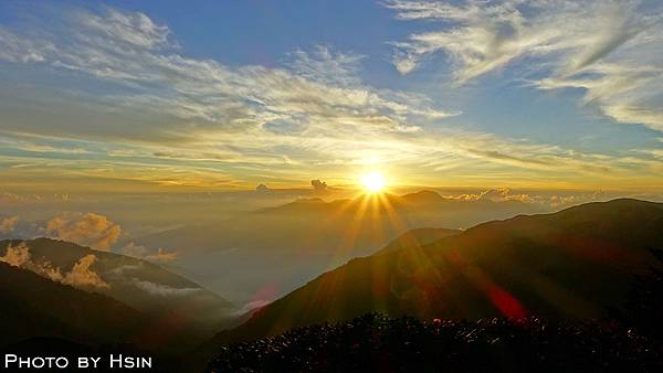 合歡主峰夕陽