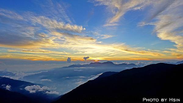 合歡主峰夕陽