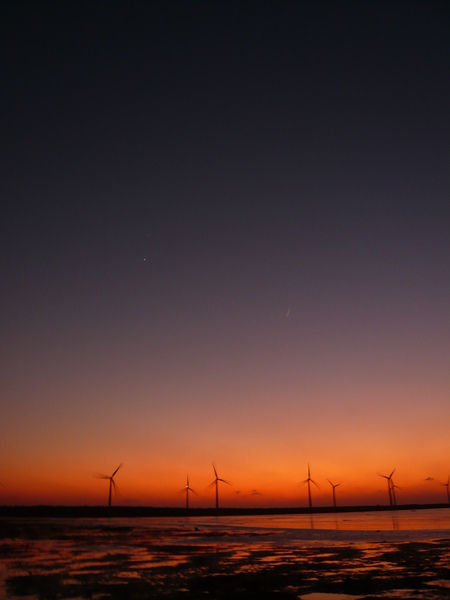 夕陽的餘暉