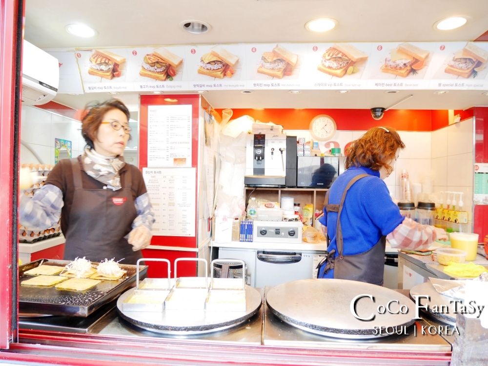 韓國首爾｜明洞｜爆滿內餡、訪韓必吃的最火紅早餐三明治