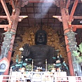 156.大佛殿中巨型銅製佛像盧舍那佛坐像,高15公尺,為日本國內最高室內銅鑄大佛,當時興建實是先鑄佛像再建寺的.jpg