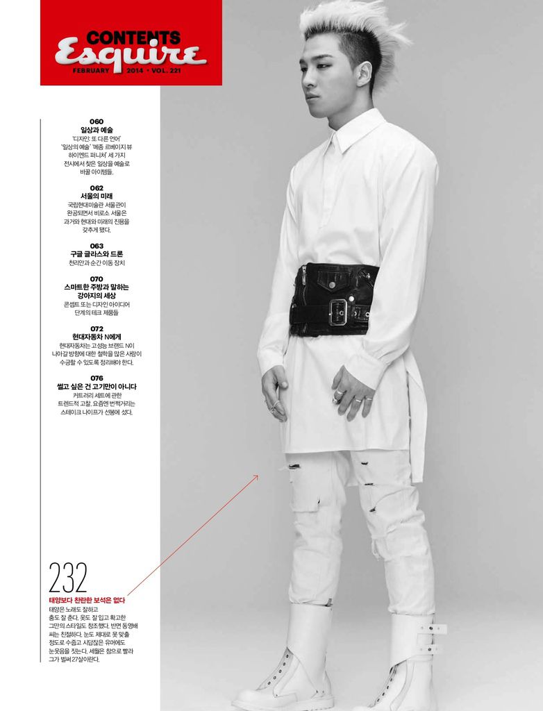 [Esquire] 2014年2月 (★太陽★BigBang)